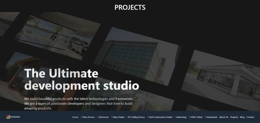 Modern Responsive Website for Foursaeson.ae